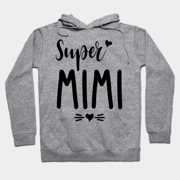 Womens Super Mimi Mother's Day Gift Hoodie by cidolopez